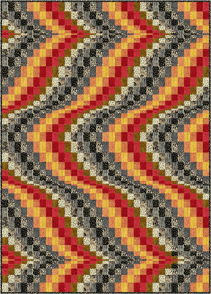 Waves of Color Tourmaline Thyme Quilts