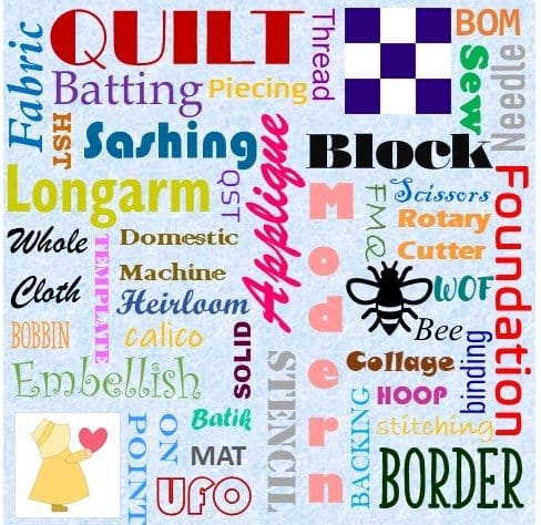 Quilting Terms and Acronyms