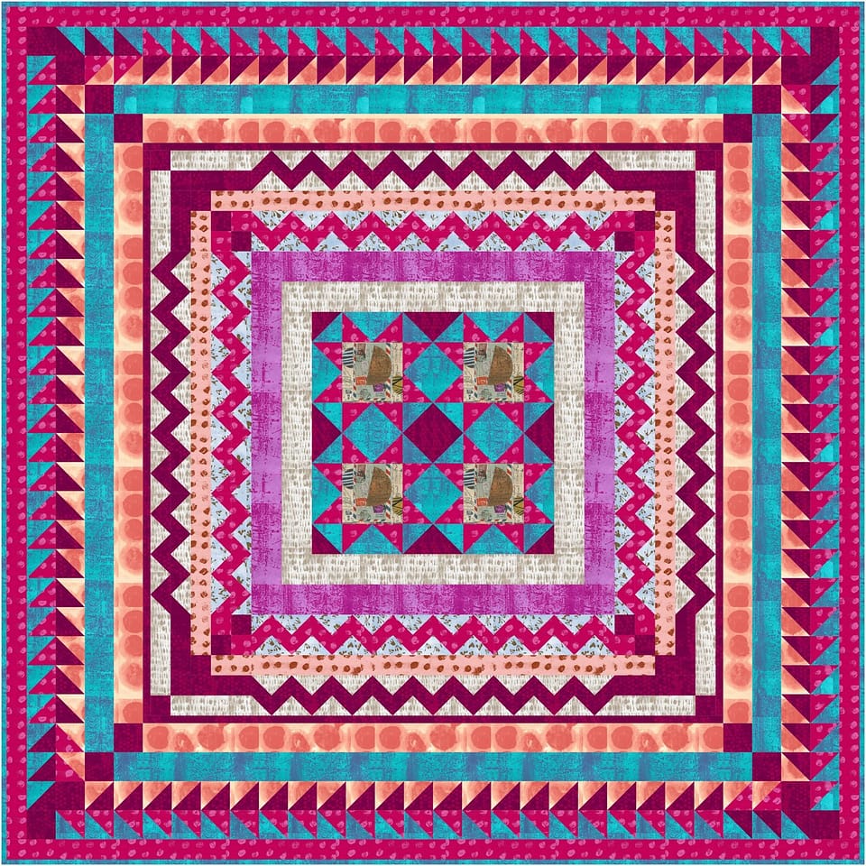 Random Borders | Tourmaline & Thyme Quilts