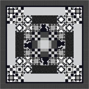 Kitty in the Middle Pattern