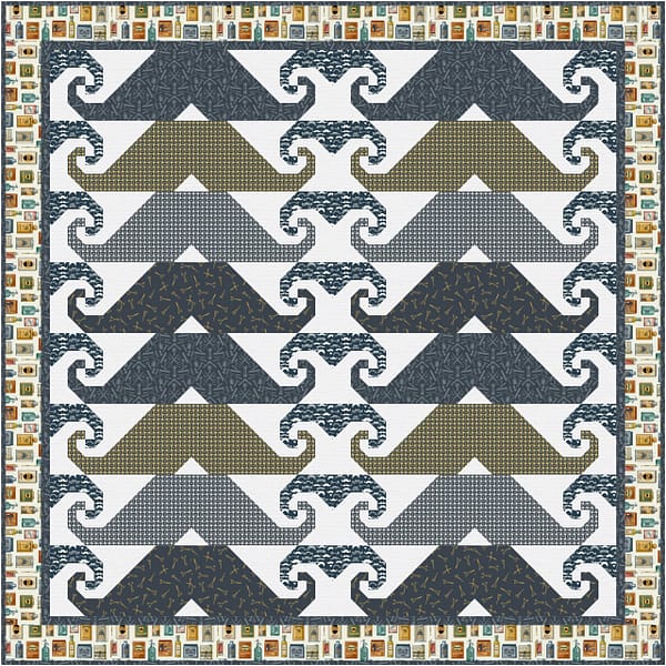 Mustache Quilt