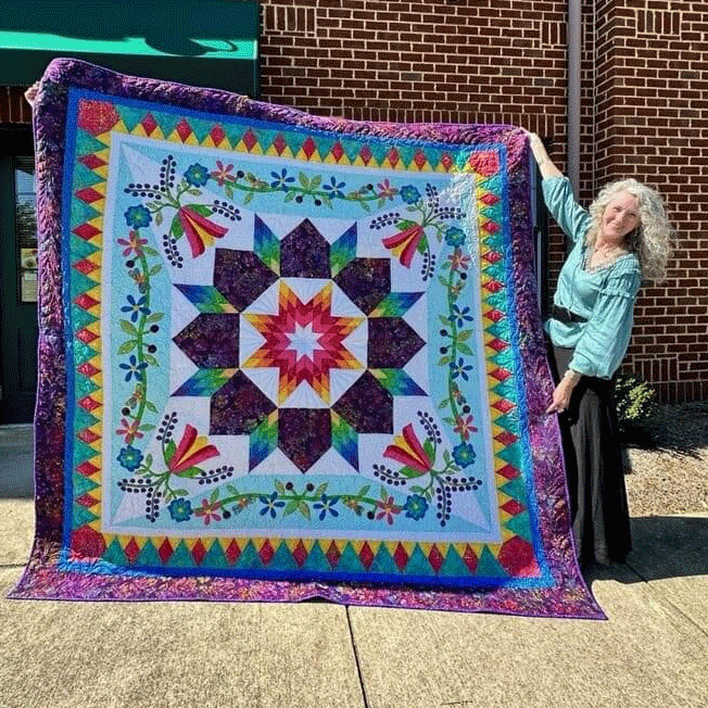 Laureen with Quilt