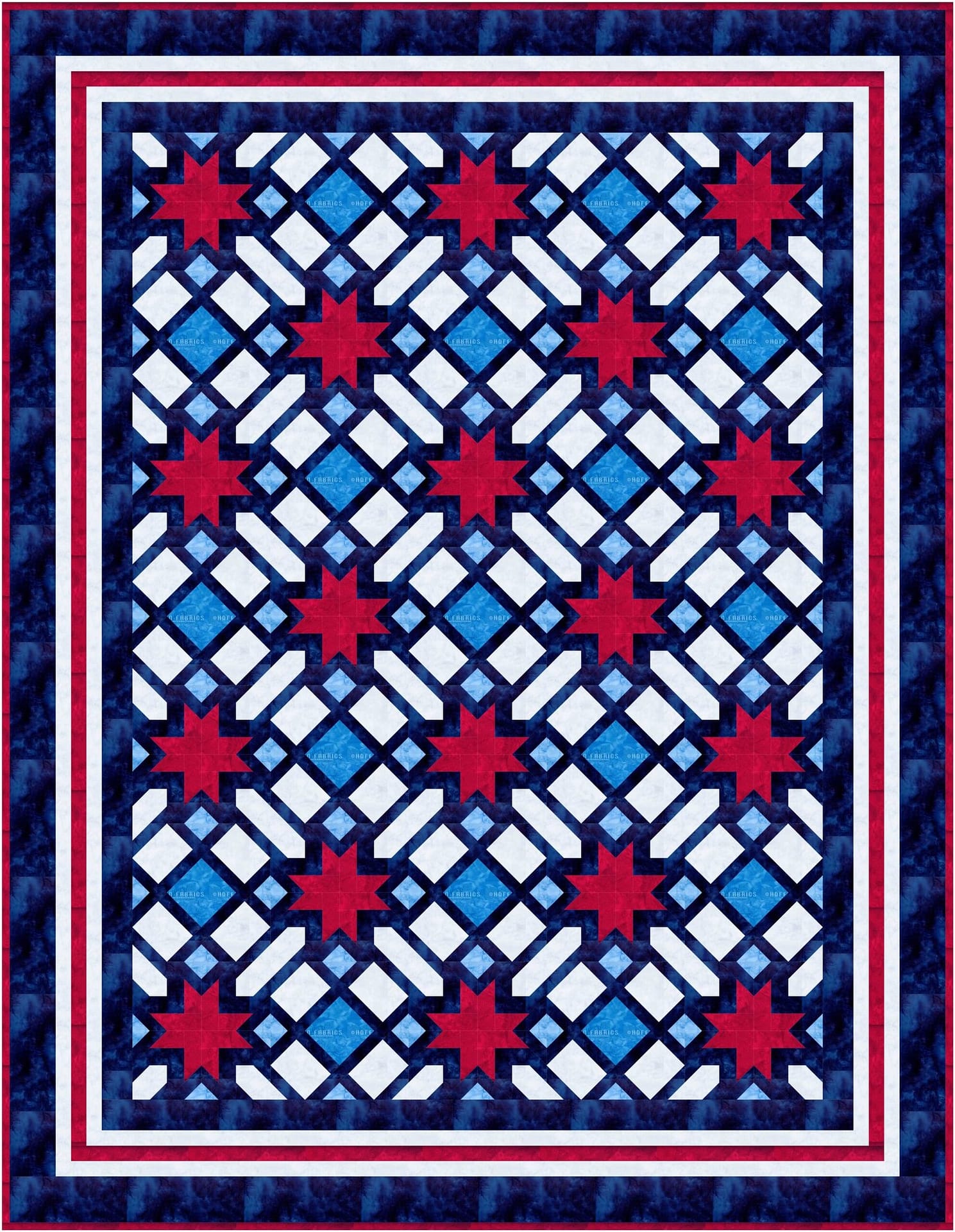 Stained Glass Stars Tourmaline & Thyme Quilts